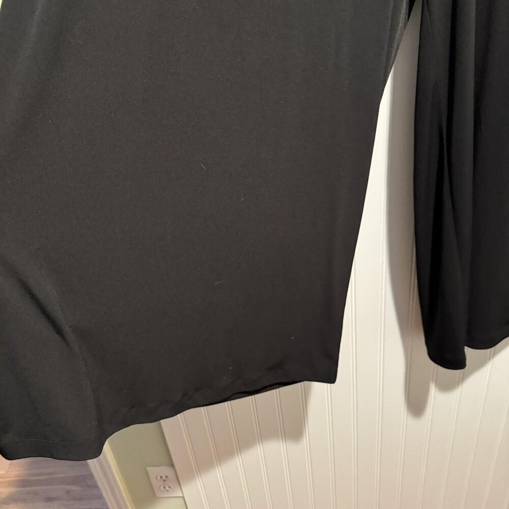 Lane Bryant Black Flowy Wide Leg Pants Pull On Plus Size 14/16 - Picture 4 of 7